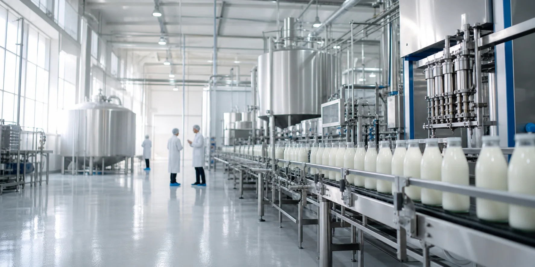 Hygienic dairy processing equipment and stainless process lines