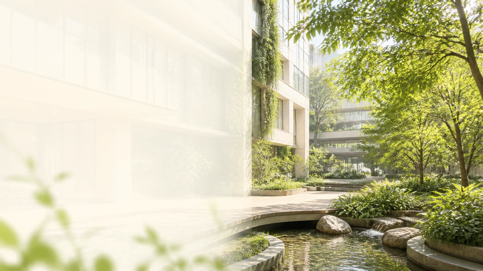 Nature-integrated building operations supported by professional hygiene chemistry