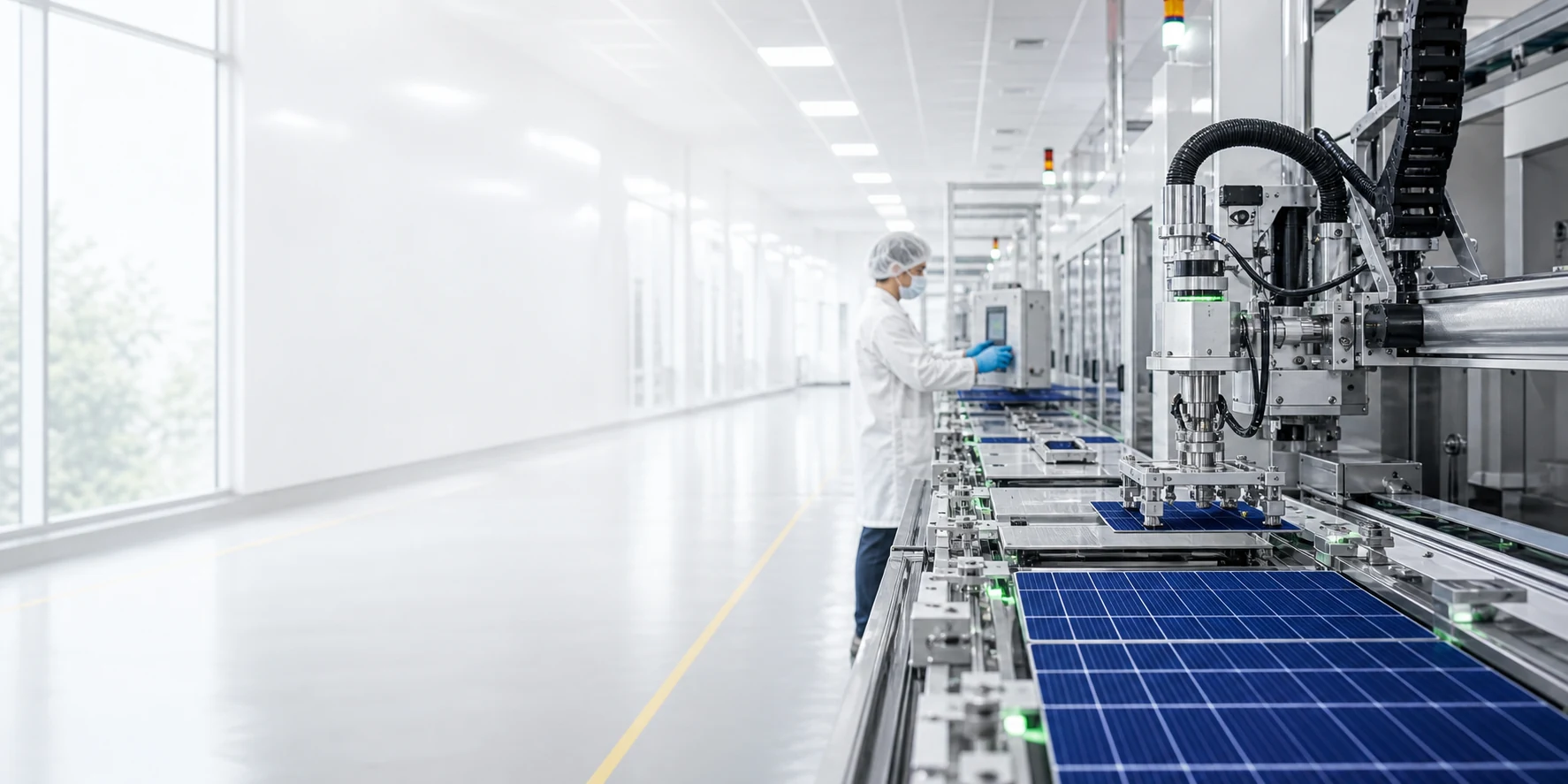 Advanced clean manufacturing line for solar industry chemistry