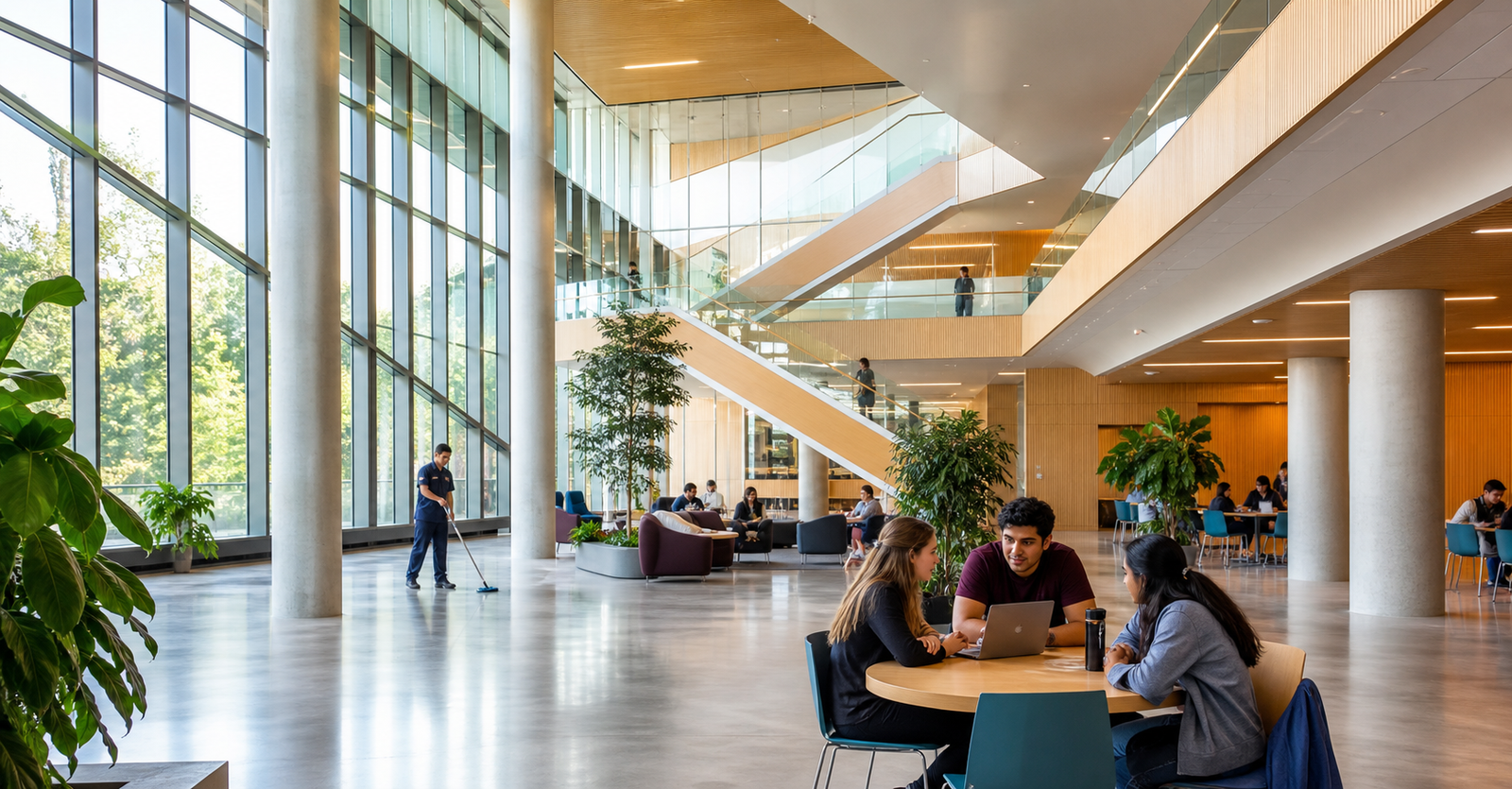 Contemporary educational campus learning environment