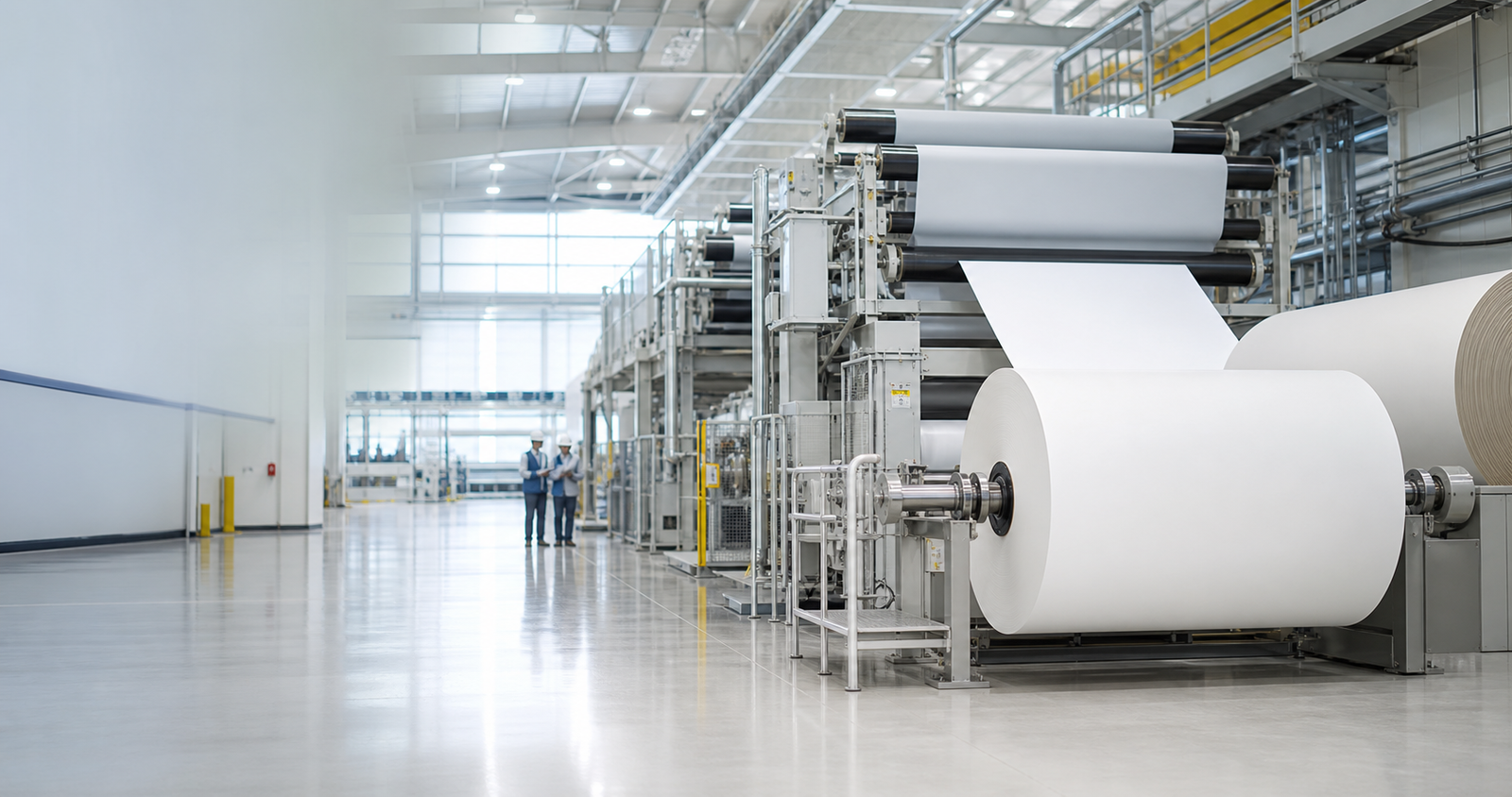 Paper manufacturing machine and production facility