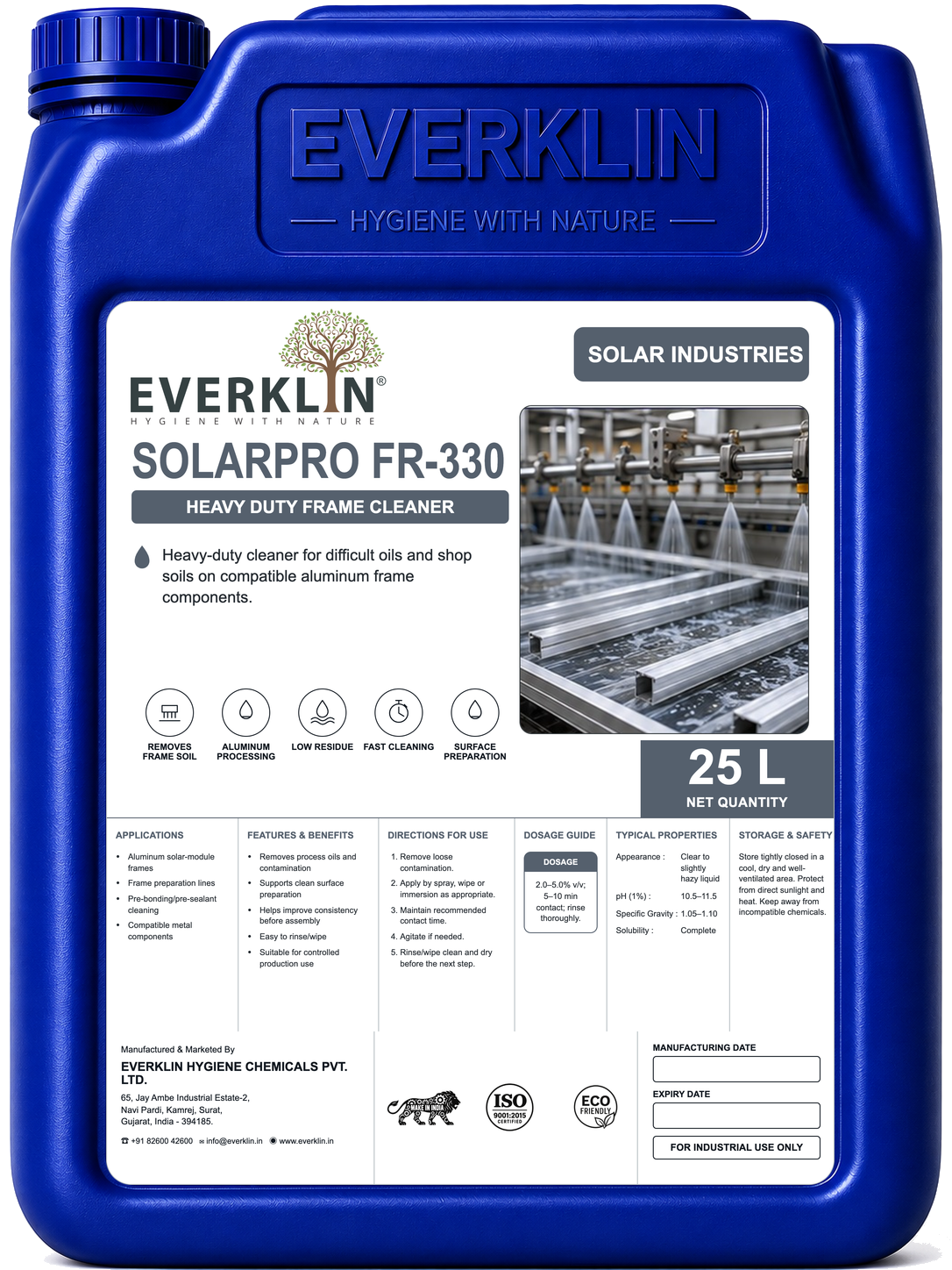 SolarPro FR-330 Everklin product pack