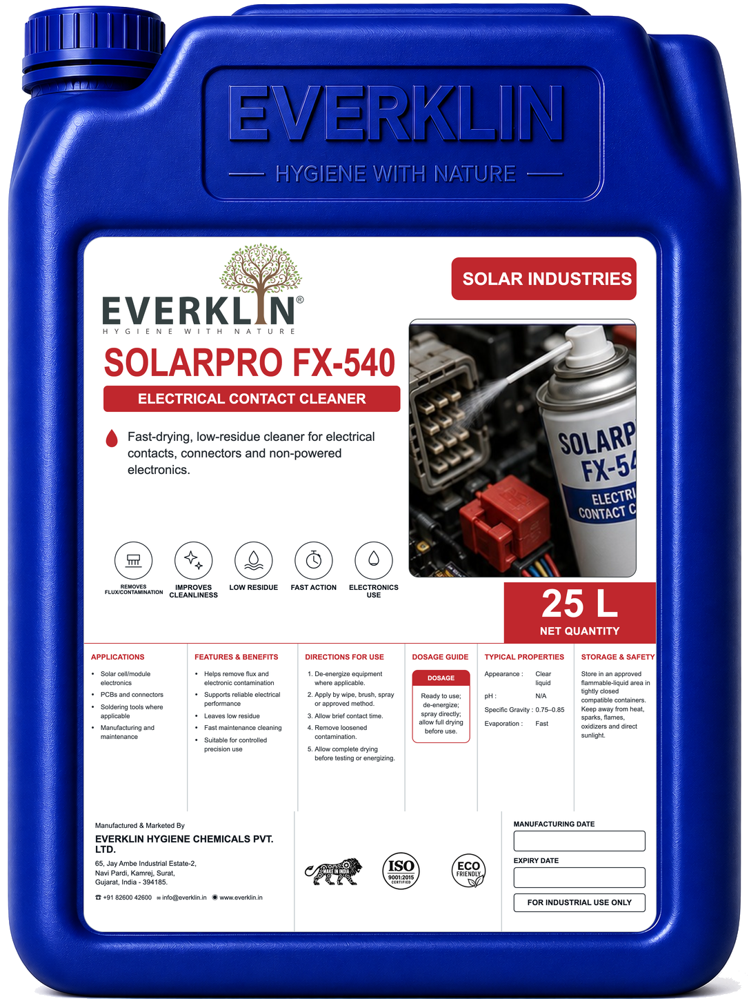 SolarPro FX-540 Everklin product pack