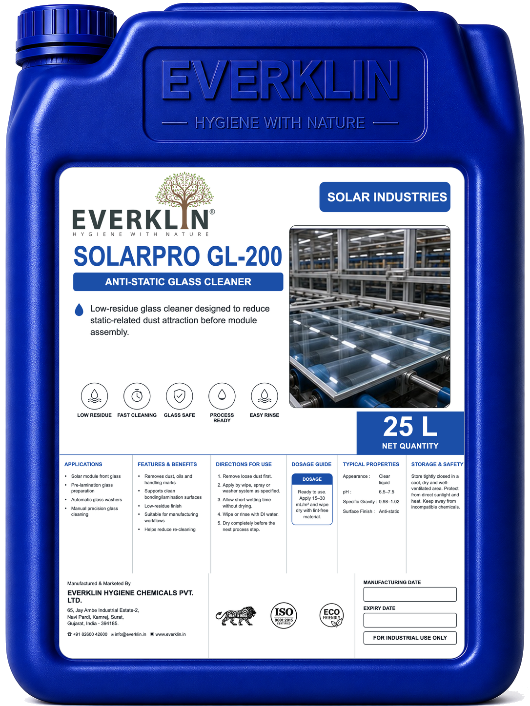 SolarPro GL-200 Everklin product pack
