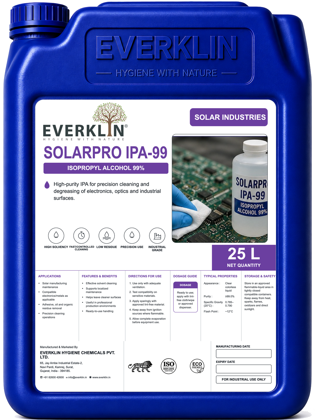 SolarPro IPA-99 Everklin product pack