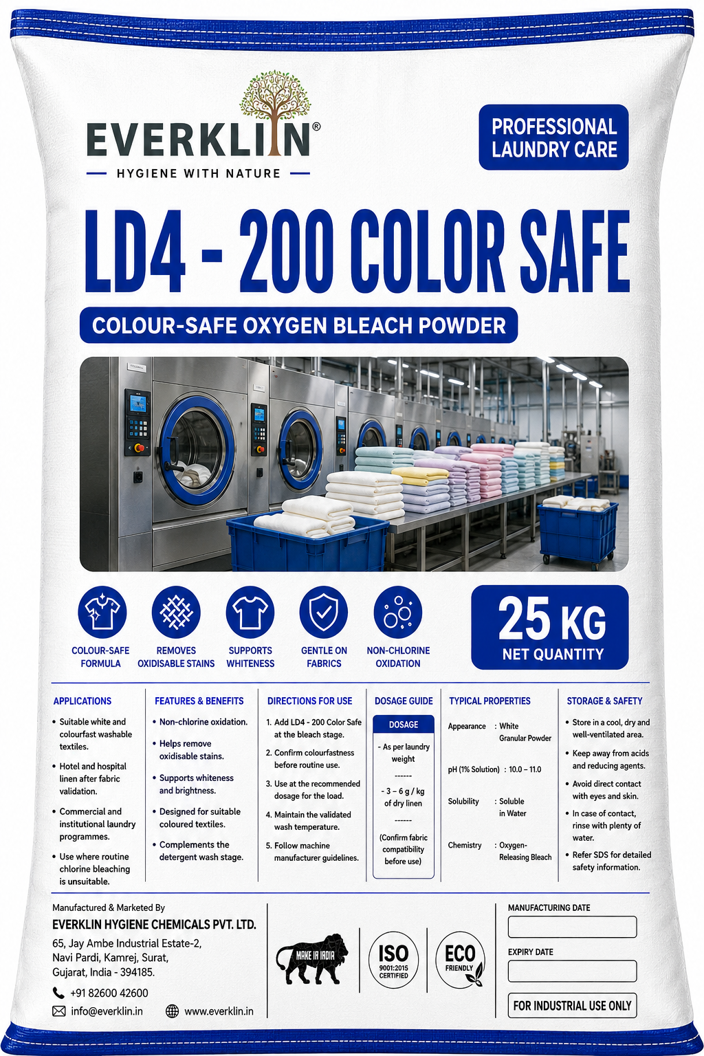 Everklin LD4 - 200 COLOR SAFE 25 KG pack