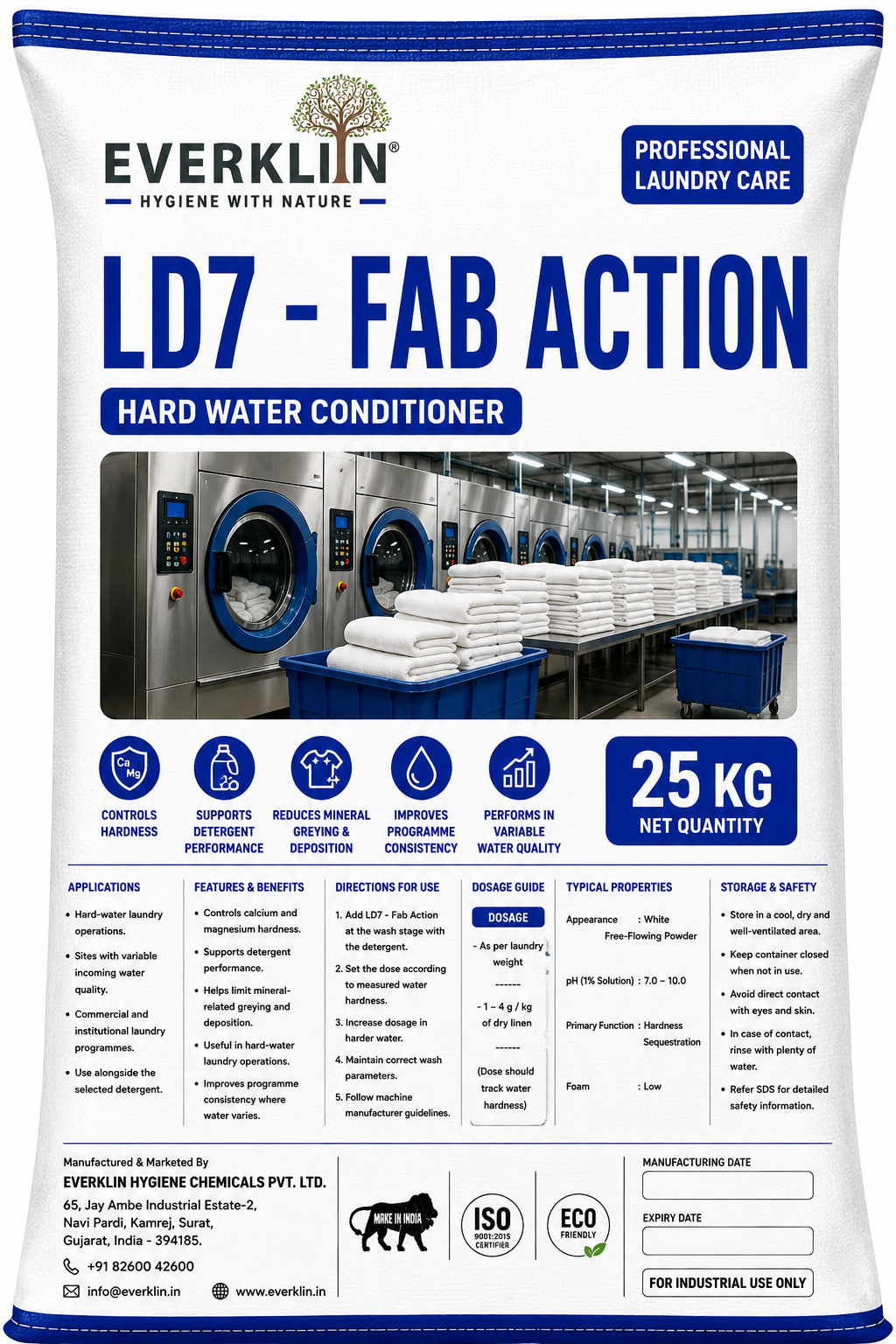 Everklin LD7 - FAB ACTION 25 KG pack