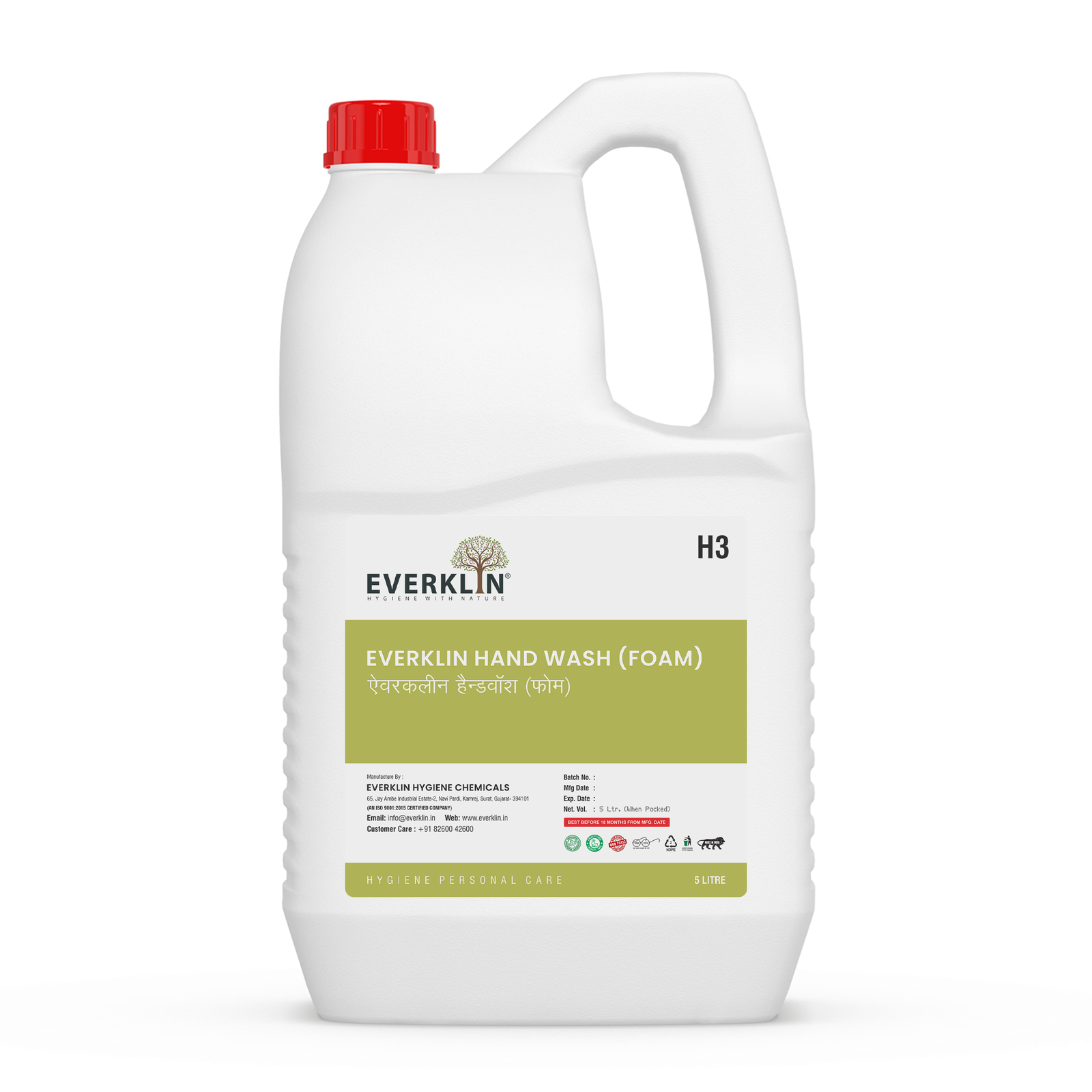 Everklin H3 - Foam Hand Wash product photograph