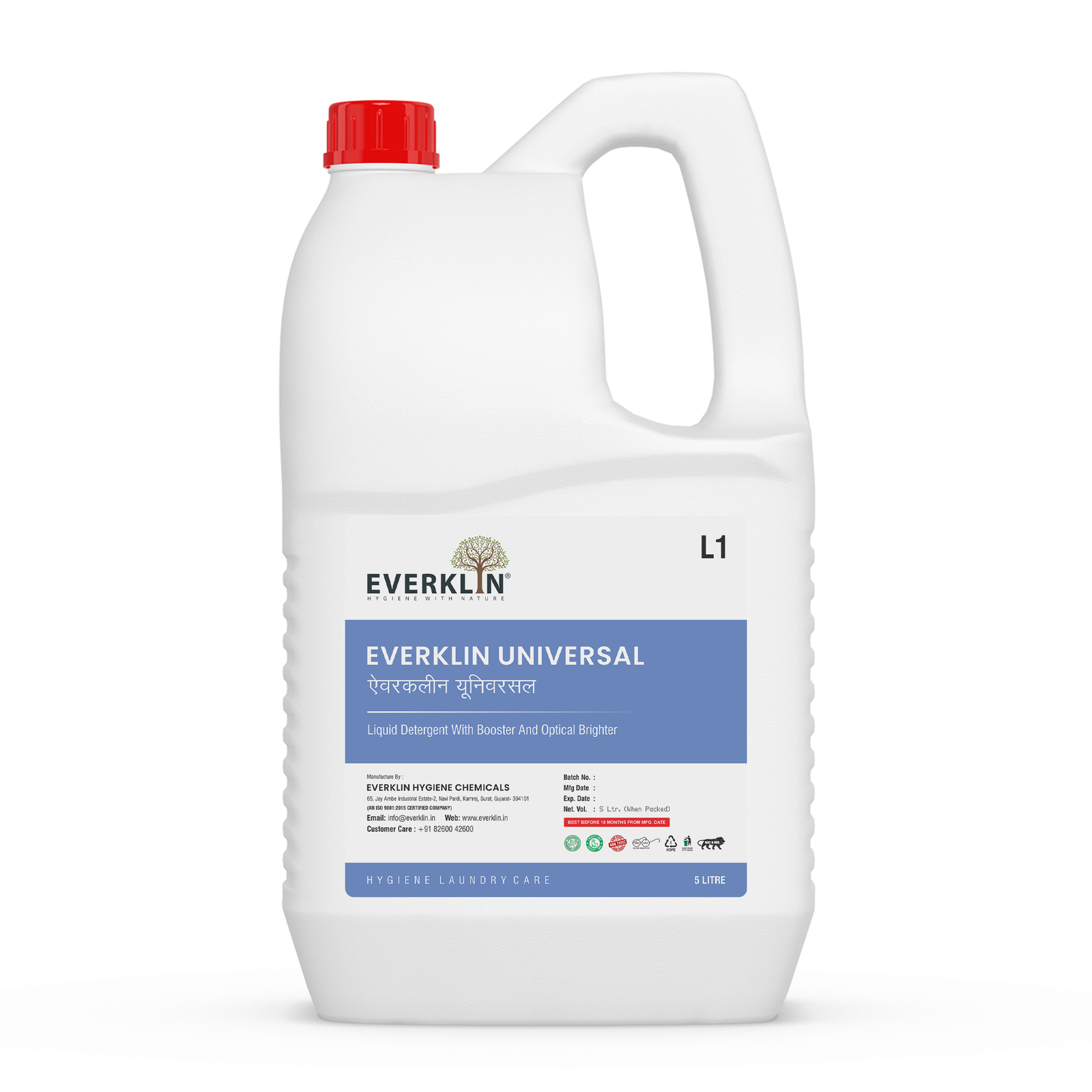 Everklin Liquid Detergent product photograph